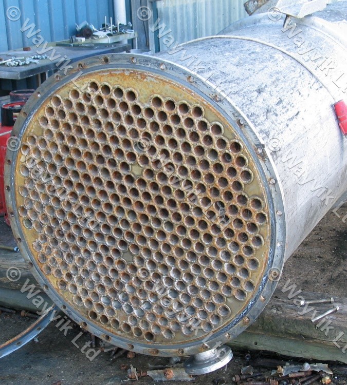 200 sqm Stainless Steel Vertical Shell and Tube Heat Condenser